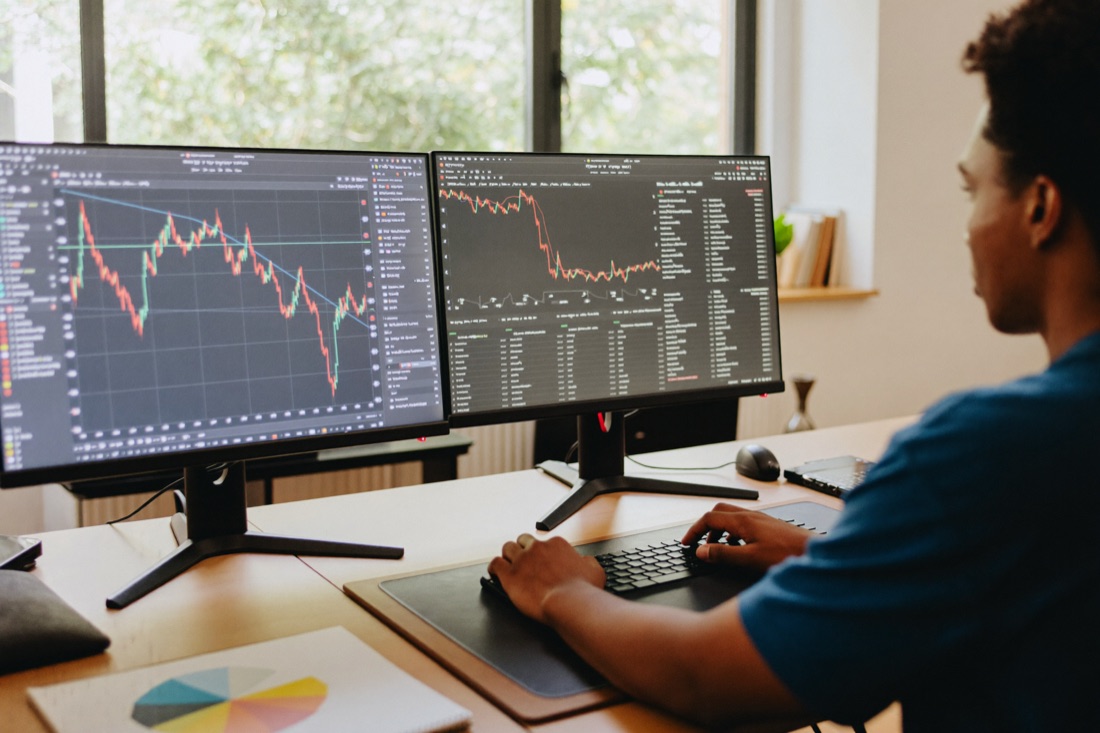 Financial analyst building a model